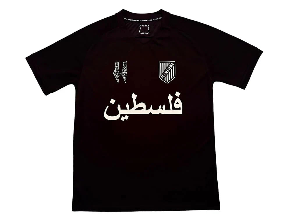 Palestine Black Edition Football Jersey (Arabic)